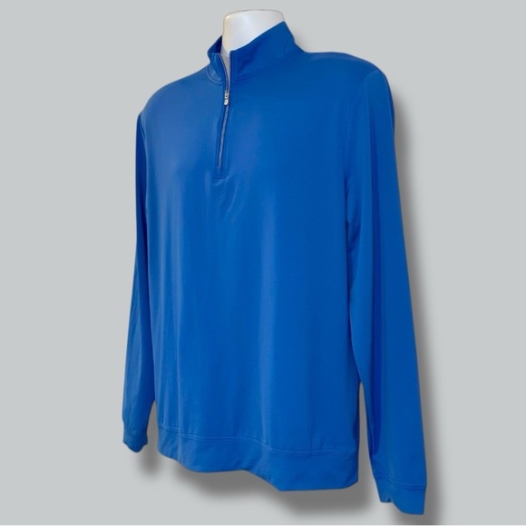 Johnnie-O Performance Quarter Zip Pullover Men’s Medium Blue Motion JMKO100300 - Picture 5 of 14